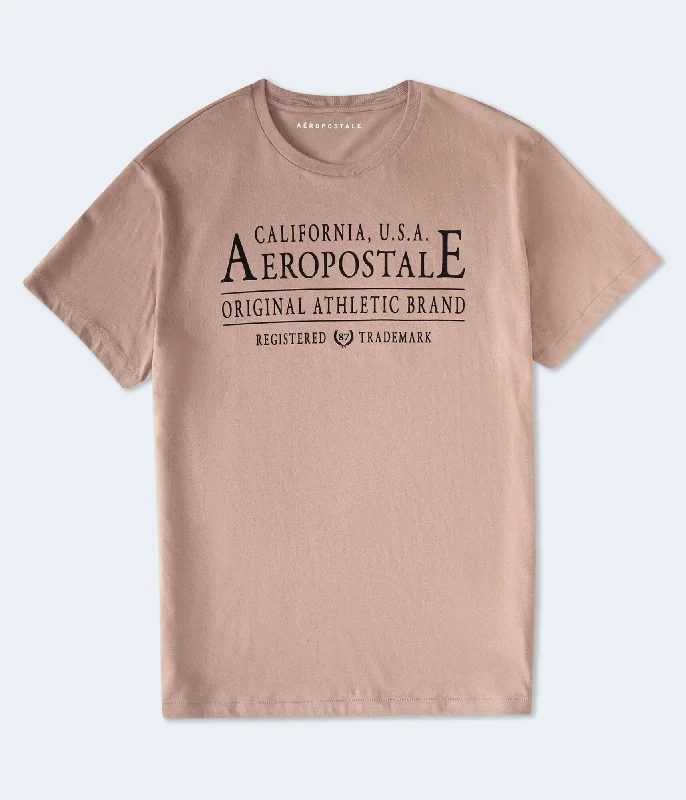 Aeropostale Athletic Brand Flocked Graphic Tee