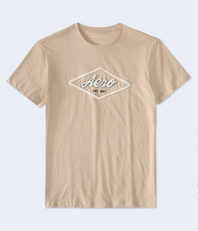 Aeropostale Diamond Logo Appliqué Graphic Tee