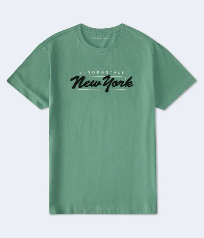 Aeropostale New York Box Logo Appliqué Graphic Tee