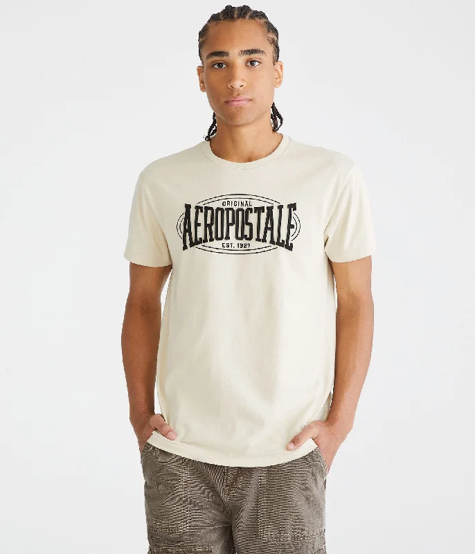 Aeropostale Oval Appliqué Graphic Tee