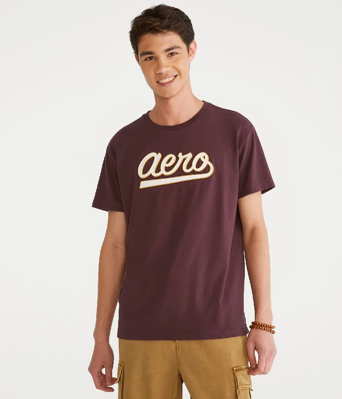 Aeropostale Script Appliqué Graphic Tee