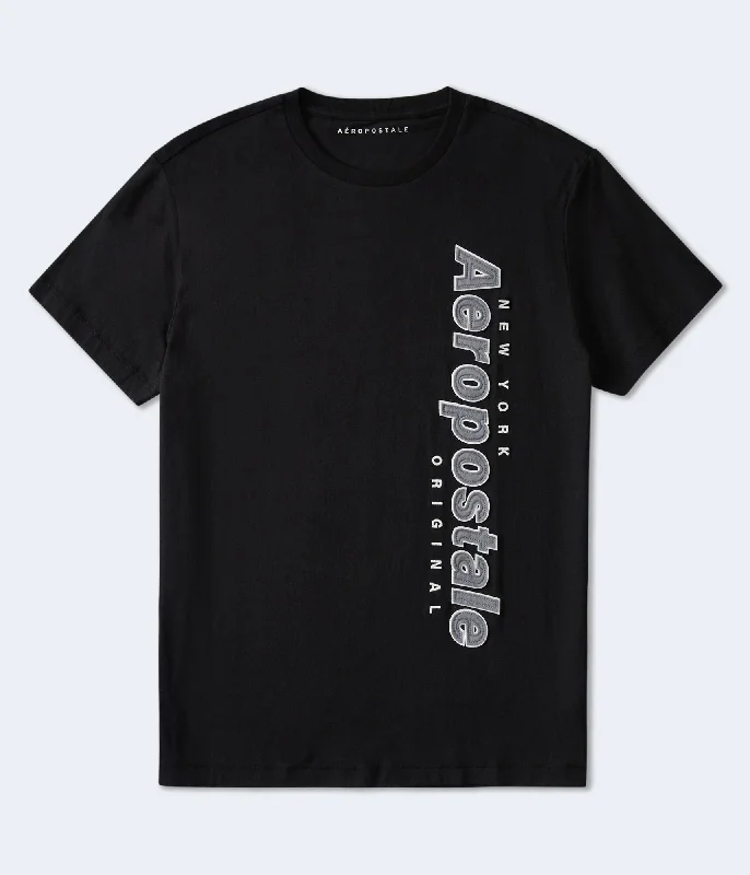 Aeropostale Vertical Appliqué Graphic Tee