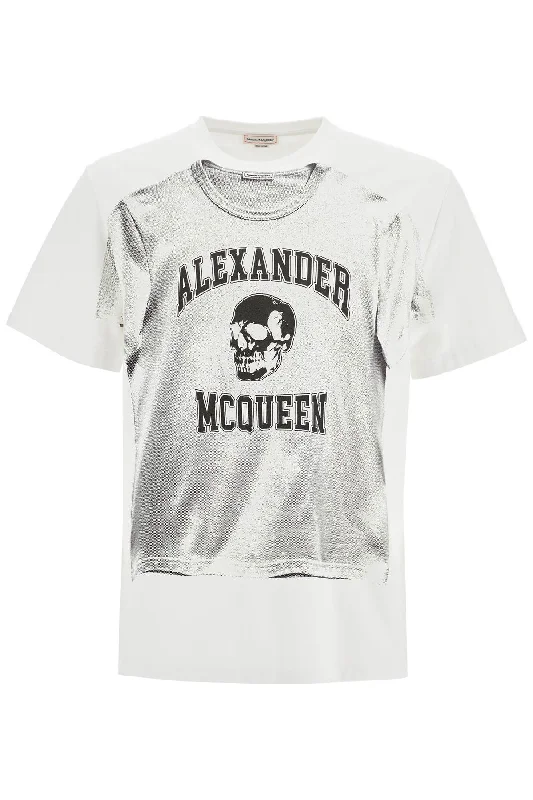 Alexander Mcqueen Men's Printed Compact Cotton T-Shirt