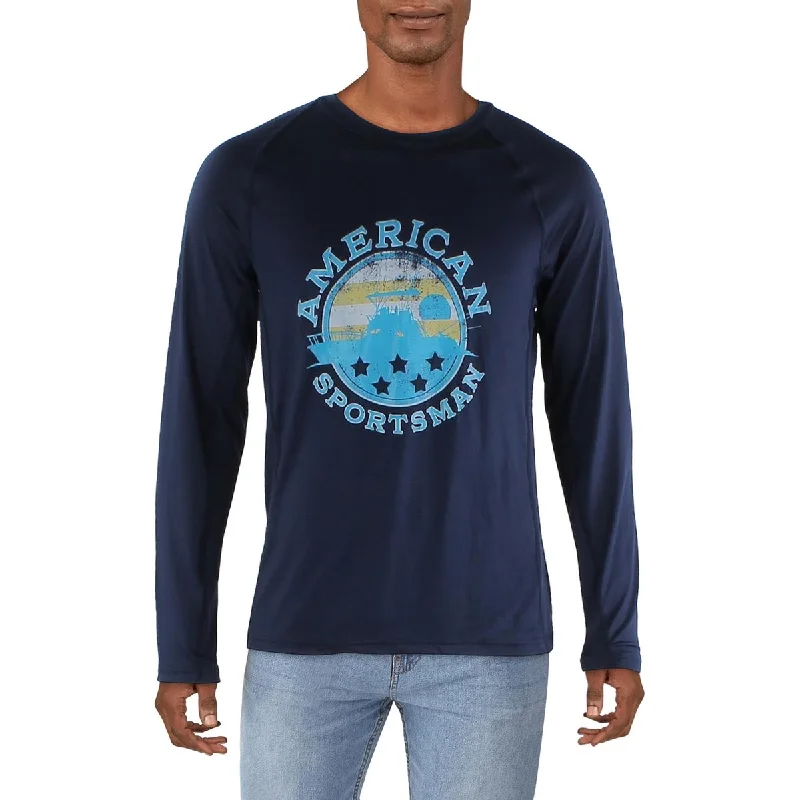 American Sportsman Mens Crewneck Rash Guard Graphic T-Shirt