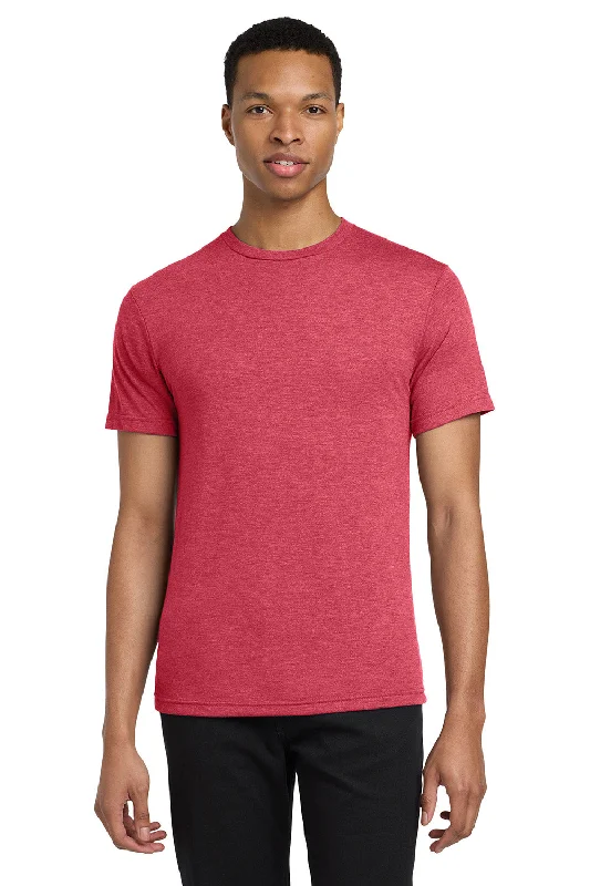 Gildan Mens Short Sleeve Crewneck T-Shirt - Heather Red