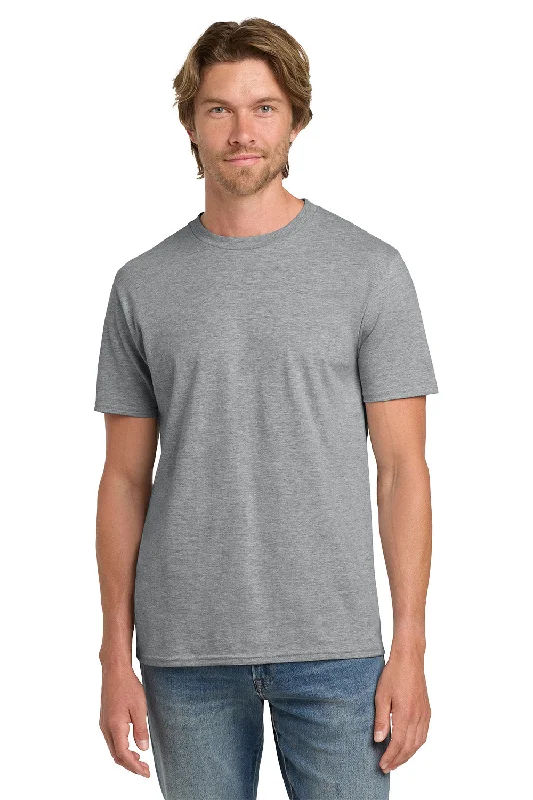 Gildan Mens Short Sleeve Crewneck T-Shirt - Heather Grey