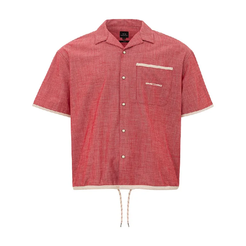 Armani Exchange Crimson Cotton Classic Men's Men's Shirt