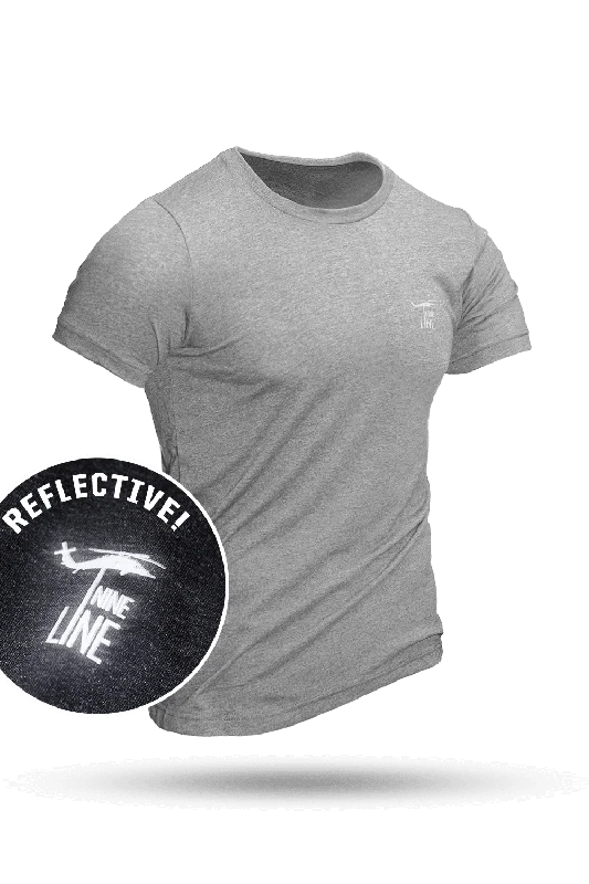 Reflective Dropline Logo - Athletic T-Shirt