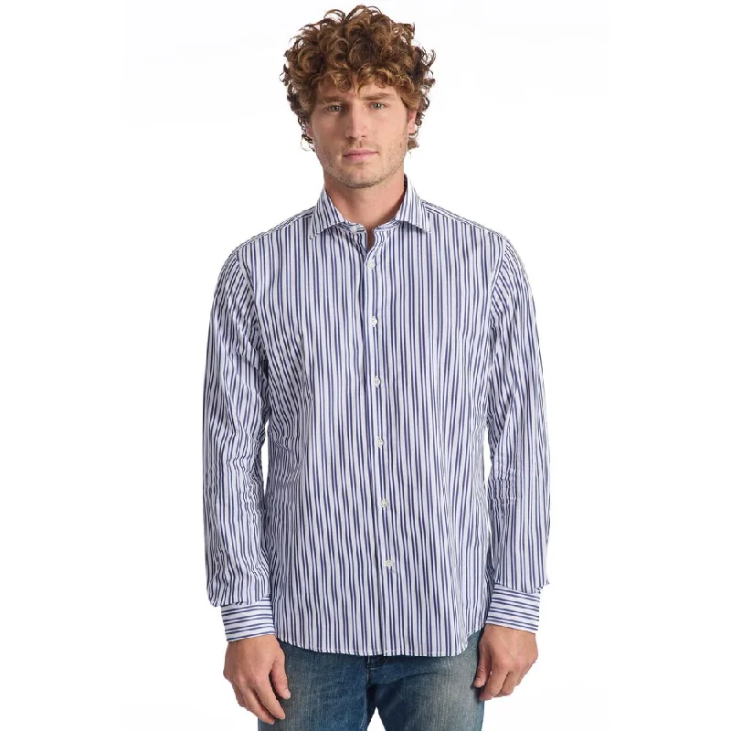 Baldinini Trend blue Cotton Men's Shirt