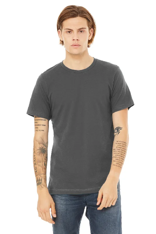 Bella + Canvas Mens Jersey Short Sleeve Crewneck T-Shirt - Asphalt Grey