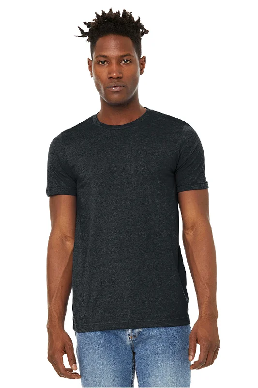 Bella + Canvas Mens Jersey Short Sleeve Crewneck T-Shirt - Heather Dark Grey