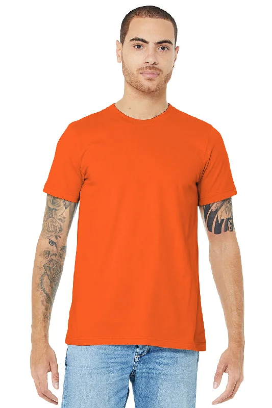 Bella + Canvas Mens Jersey Short Sleeve Crewneck T-Shirt - Orange