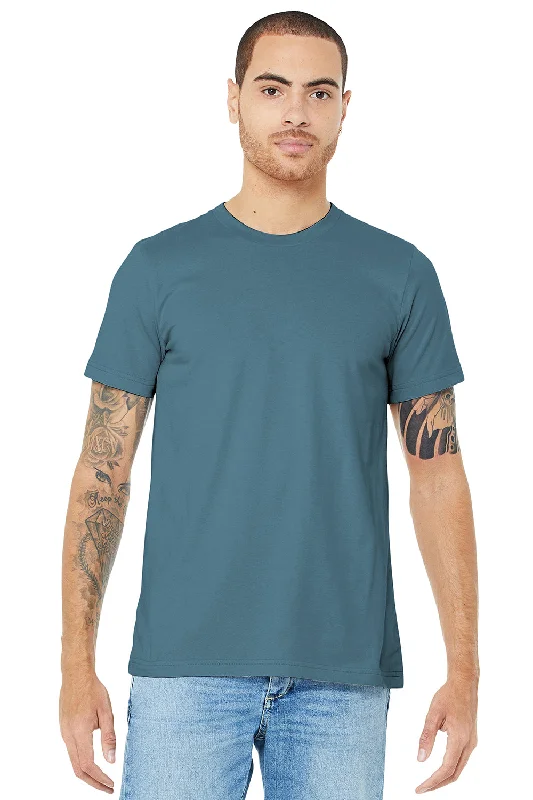 Bella + Canvas Mens Jersey Short Sleeve Crewneck T-Shirt - Steel Blue