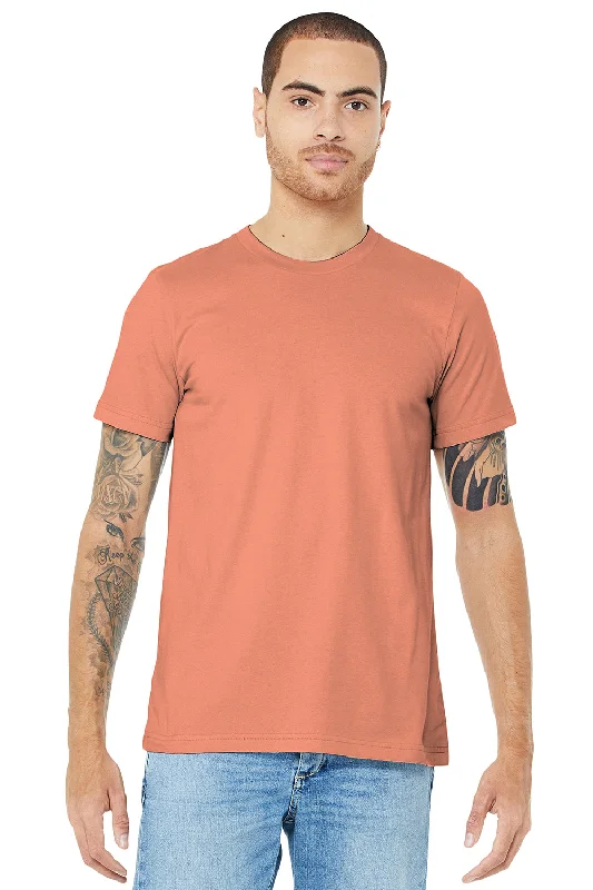 Bella + Canvas Mens Jersey Short Sleeve Crewneck T-Shirt - Sunset Orange