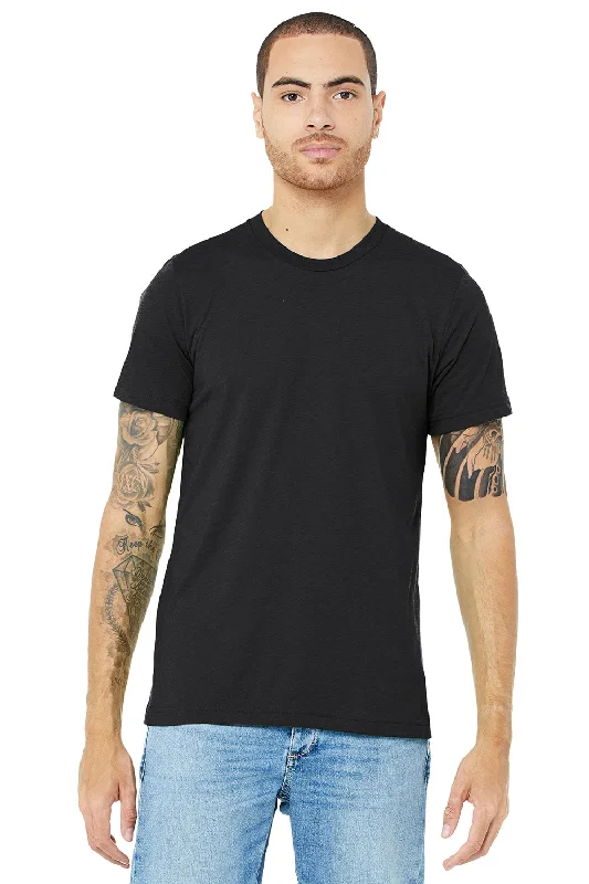 Bella + Canvas Mens Short Sleeve Crewneck T-Shirt - Solid Dark Grey