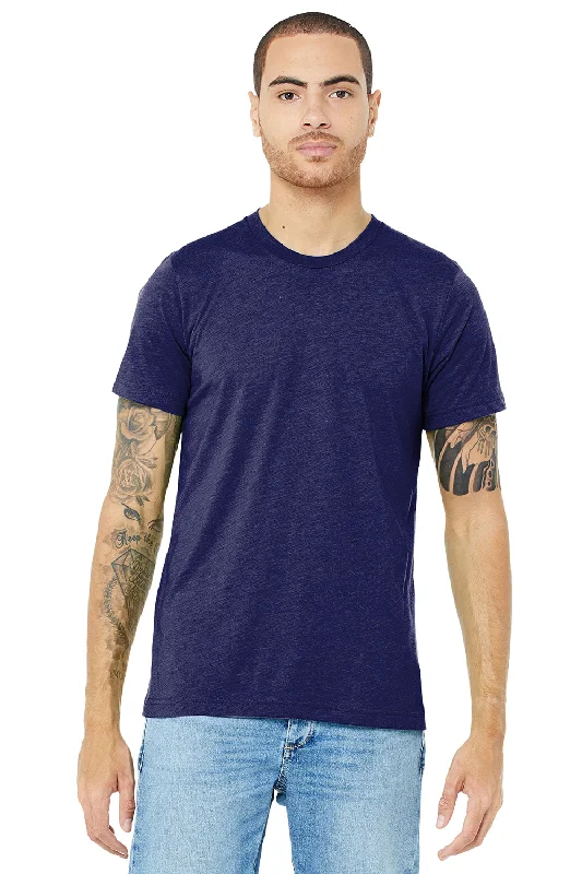 Bella + Canvas Mens Short Sleeve Crewneck T-Shirt - Navy Blue