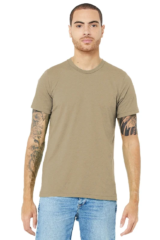 Bella + Canvas Mens Short Sleeve Crewneck T-Shirt - Tan Brown