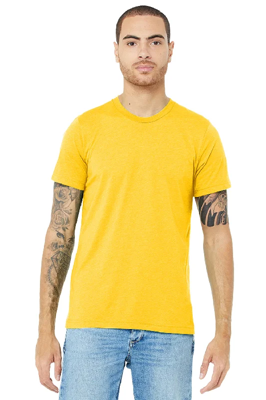 Bella + Canvas Mens Short Sleeve Crewneck T-Shirt - Yellow Gold