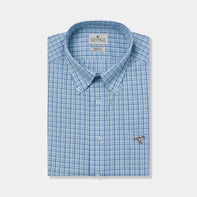 Bennett Cotton Sport Shirt In Capri