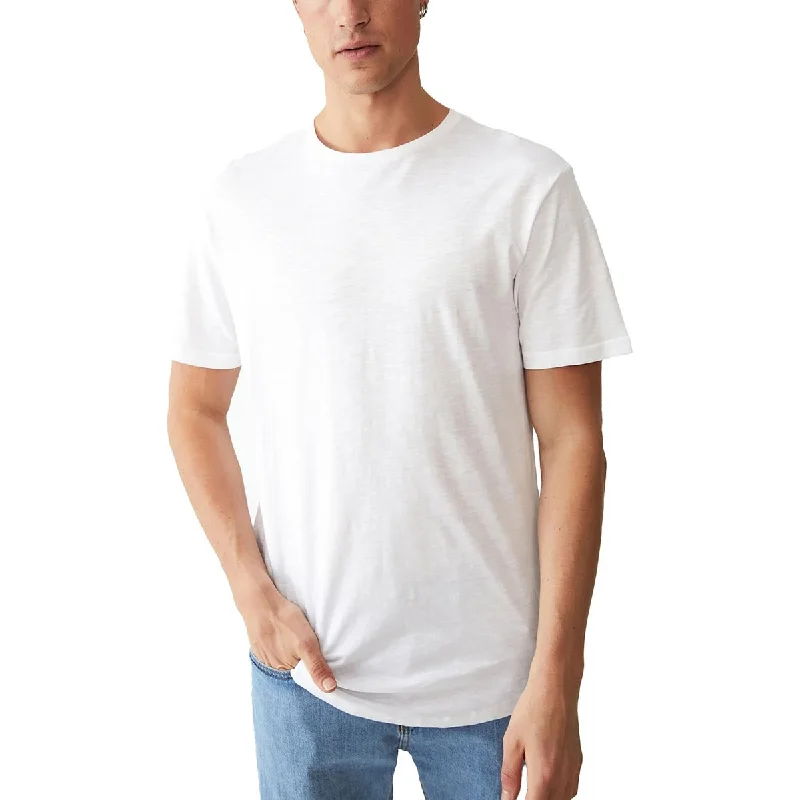 Big & Tall Mens Cotton Scooped Hem T-Shirt