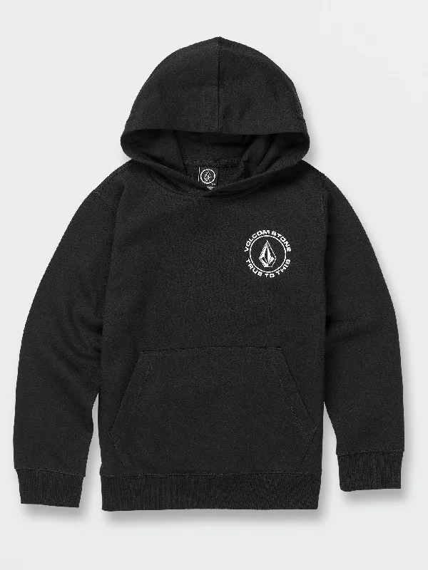 Little Boys True To This Pullover Hoodie - Black