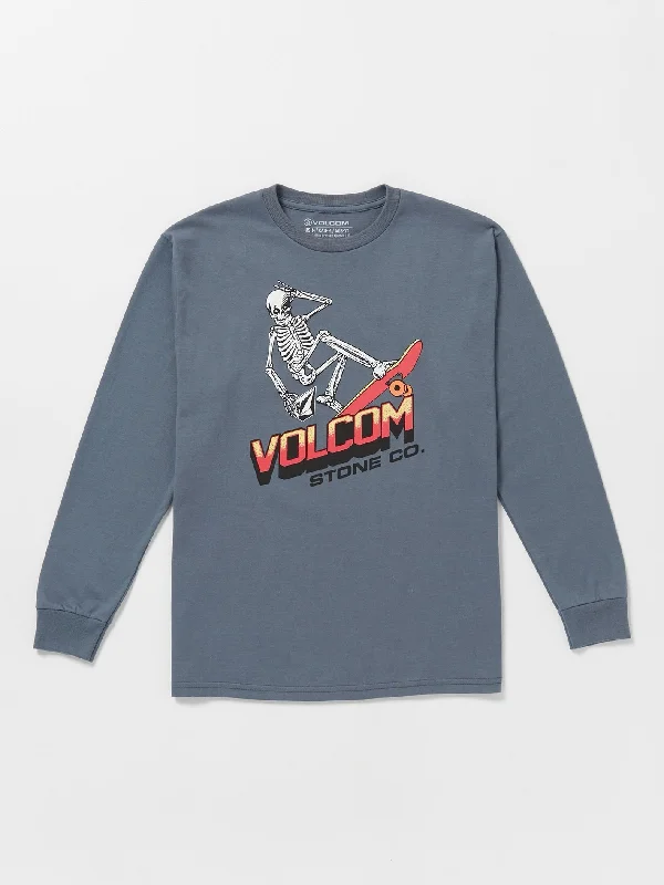 Big Boys Bone Slide Long Sleeve Tee - Dark Slate