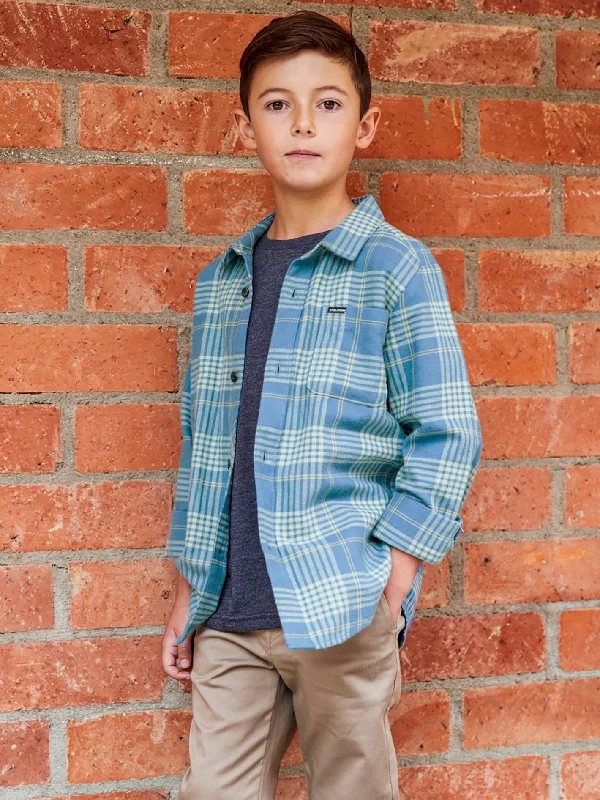 Big Boys Caden Plaid Flannel - Indigo Ridge