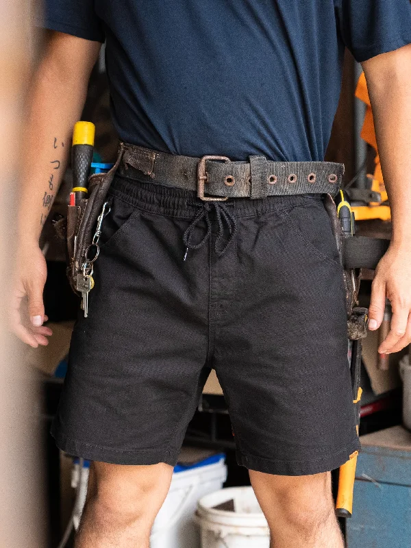 Volcom Workwear Caliper Elastic Waist Shorts - Black