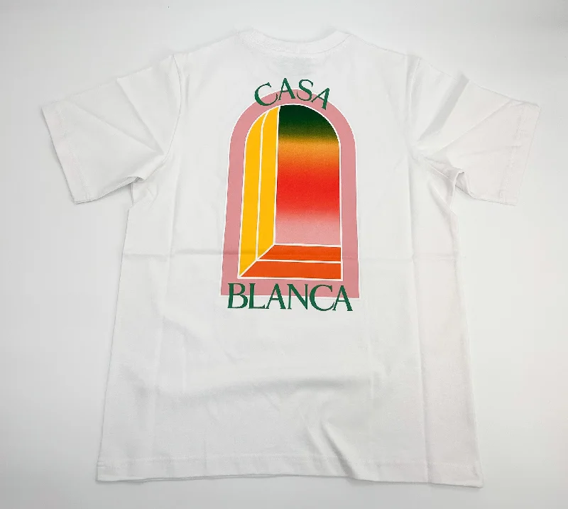 Casablanca Gradient L'Arche Logo Printed T-Shirt