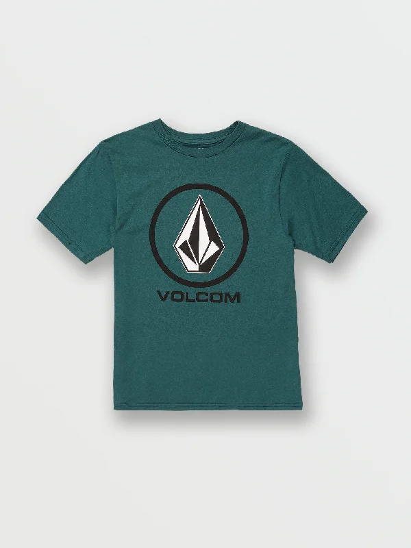 Little Boys Crisp Stone Short Sleeve Tee - Deep Teal