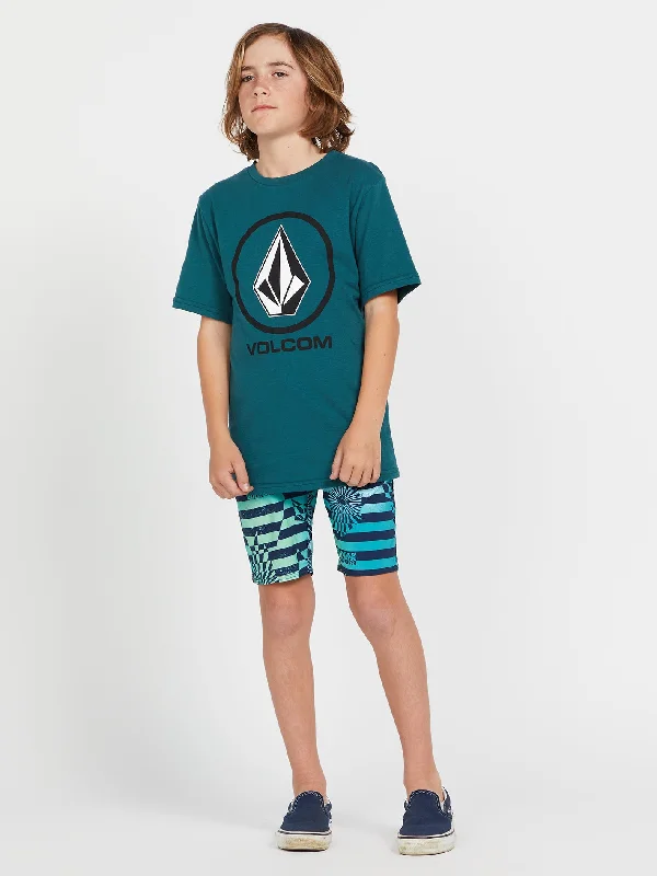 Big Boys Crisp Stone Short Sleeve Tee - Deep Teal