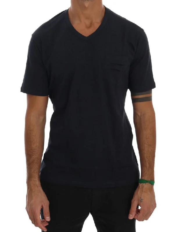 Daniele Alessandrini  Cotton V-neck Men's T-Shirt