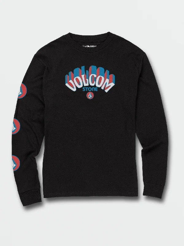 Little Boys Delmarkey Long Sleeve Tee - Black