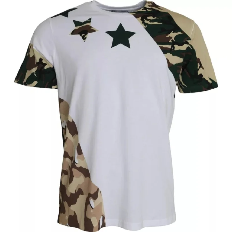 Dolce & Gabbana  Camouflage Stars Crew Neck Men Men's T-shirt