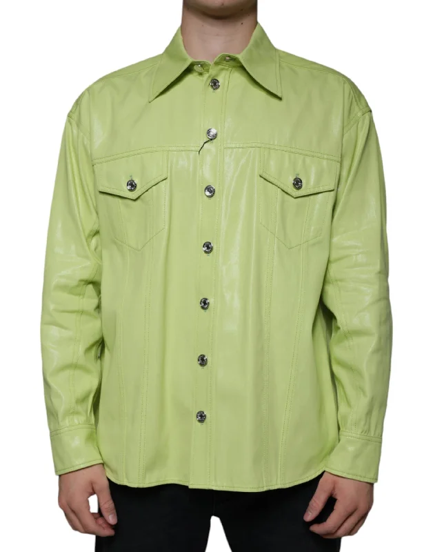 Dolce & Gabbana  Cotton Colla Men Button Down Men's Shirt