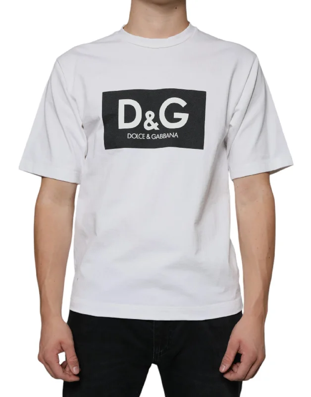 Dolce & Gabbana  Cotton DG Logo Print Casual Men's T-shirt