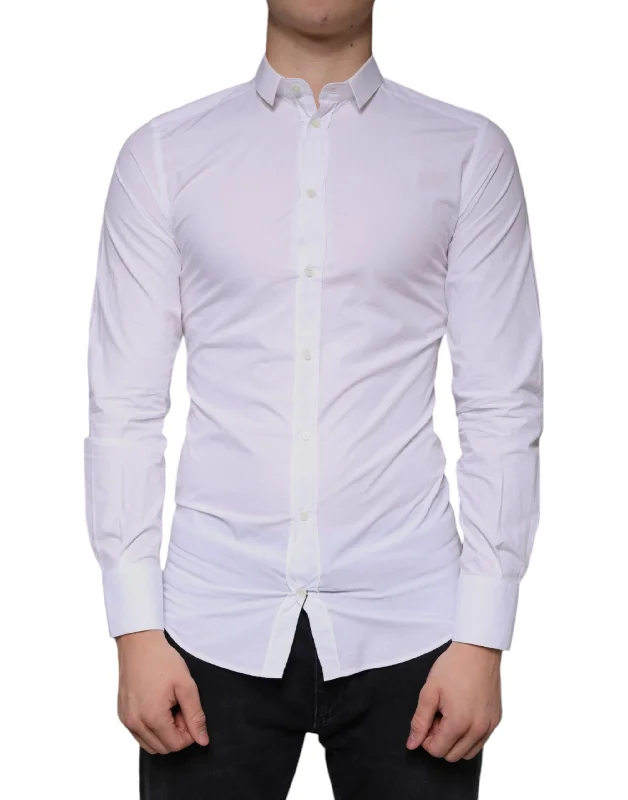 Dolce & Gabbana  Cotton Dress  Formal Colla Men's Shirt