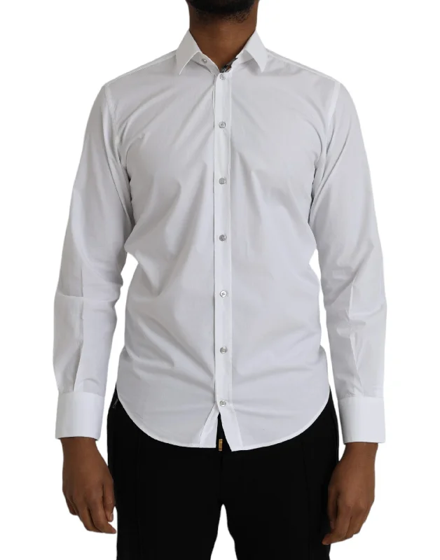 Dolce & Gabbana  Cotton Long Sleeve Dress MARTINI Men's Shirt