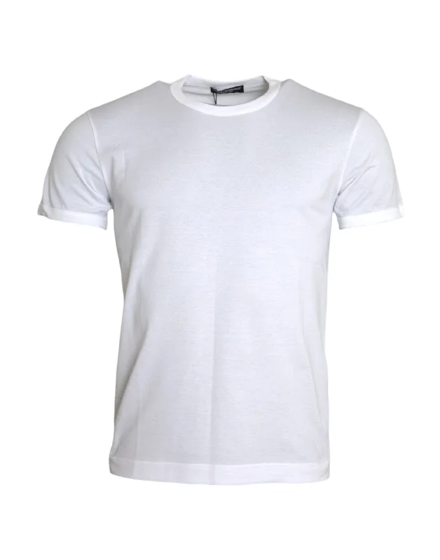 Dolce & Gabbana  Cotton Round Neck Short Sleeve Men's T-shirt