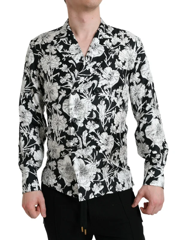 Dolce & Gabbana   Floral Button Down Casual Men's Shirt