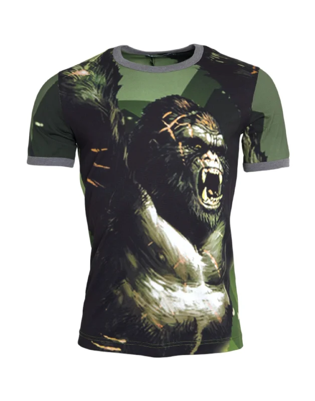 Dolce & Gabbana  Gorilla Cotton Short Sleeves Men's T-shirt