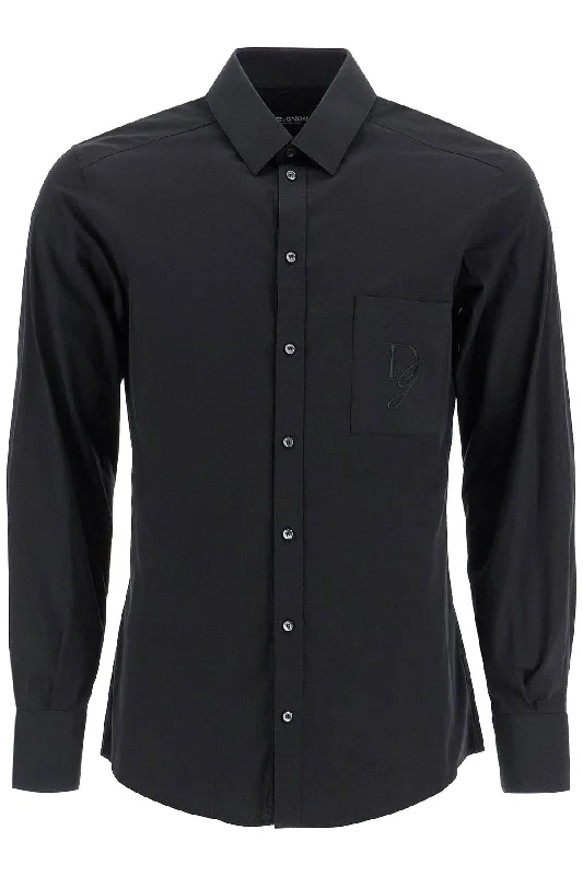 Dolce & Gabbana Men's Embroide Pocket Shirt With