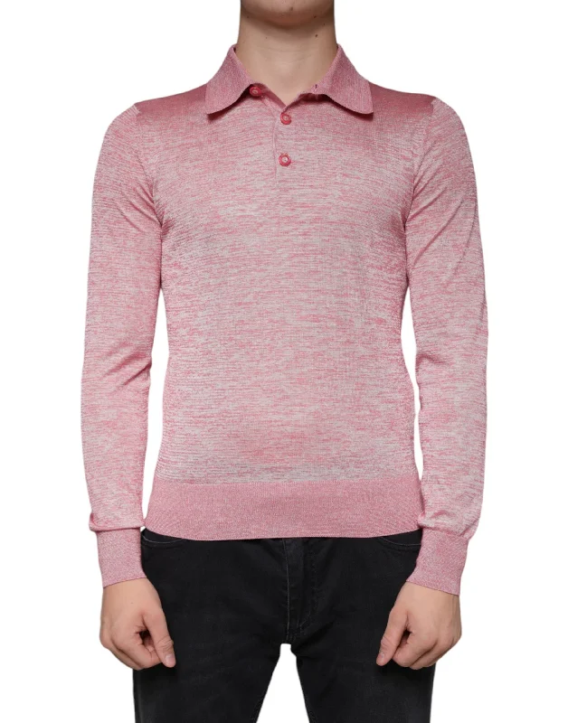 Dolce & Gabbana  Polyester Long Sleeve Men Polo Men's T-shirt