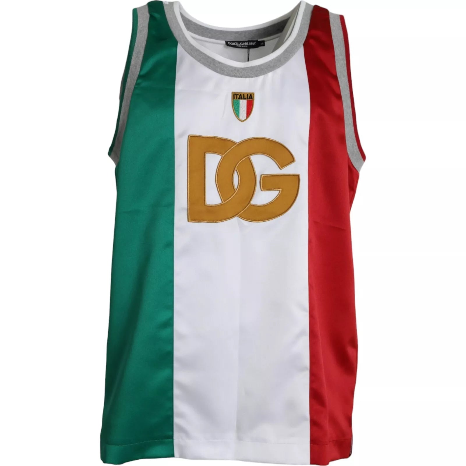 Dolce & Gabbana   Sleeveless Top Italian Flag Basket Men's T-shirt