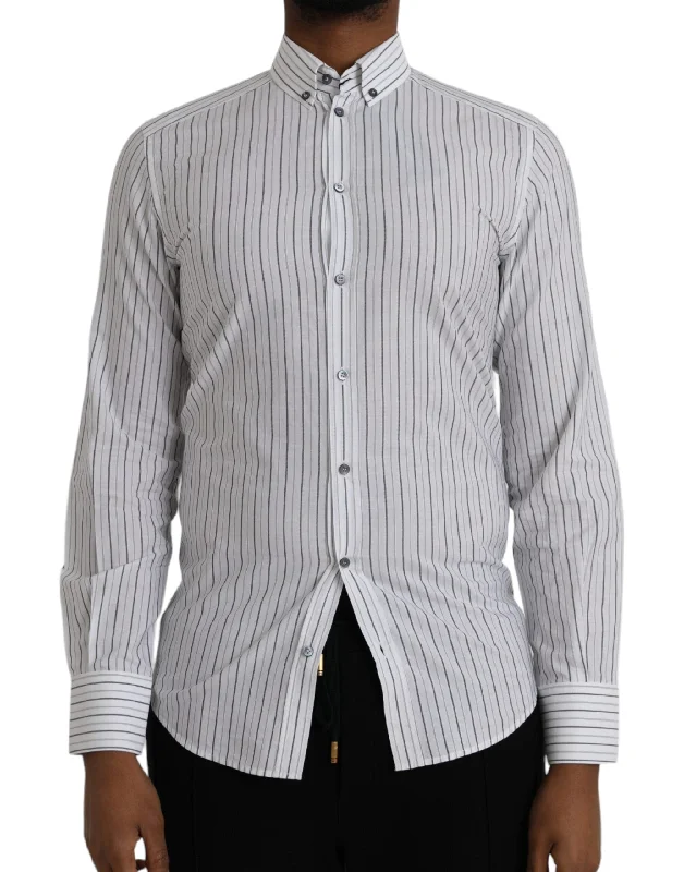 Dolce & Gabbana   Striped Formal Dress  Men's Shirt