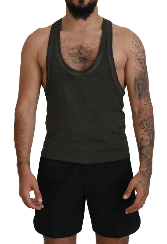 Dsqua²  Cotton Linen Sleeveless Tank Men's T-shirt