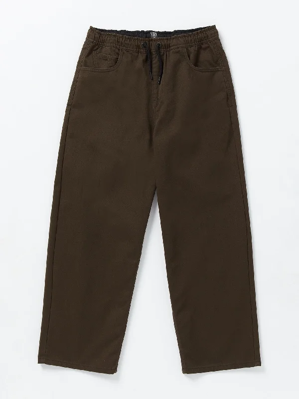 Big Boys Freazy Elastic Waist Pants - Dark Brown