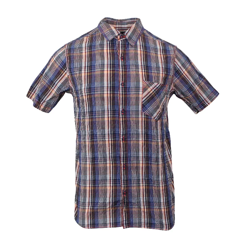 Freeman'S Sporting Club Plaid Short Sleeve Shirt - Brown