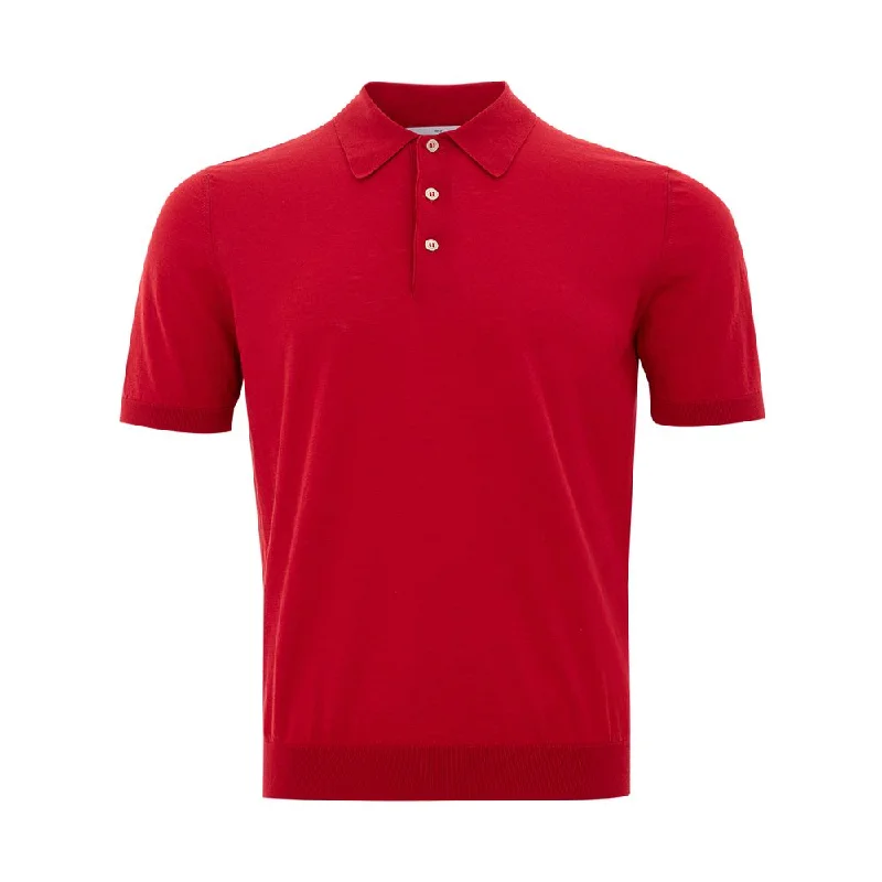 Gran Sasso Elegant Italian Cotton Polo Shirt in Vibrant Men's