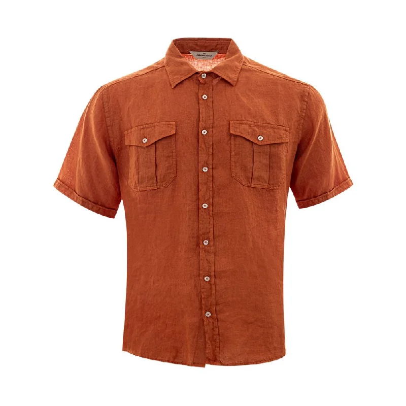 Gran Sasso Elegant Linen  Shirt for Men's Men